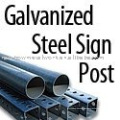 Square Perforated Sign Post/Galvanized Round sign post